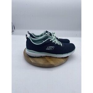 Skechers Flex Appeal 3.0 Sneakers Womens 9 Blue Memory Foam Comfort Shoes